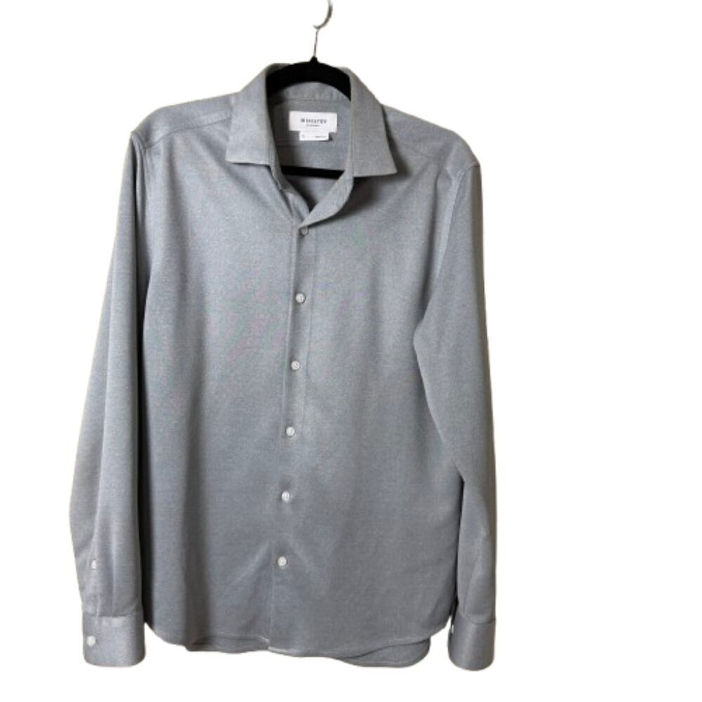 Ministry of Supply Super Soft Button Down Shirt Size Medium Grey